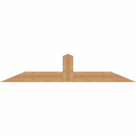 Ekena Millwork Portland Smooth Timber Gable Bracket, Western Red Cedar, 72"W x 15"H x 1 1/2"D x 5 1/2"F, 5/12 Pitch GBW072X15X0206POR00SWR